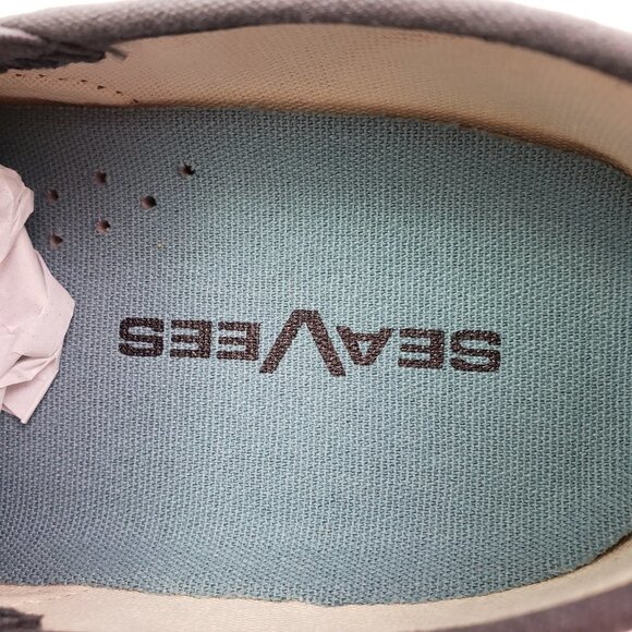 SeaVees Baja Classic Mens Size 7 Slate Navy Linen Canvas Slip On Sneaker Shoes - Picture 10 of 13